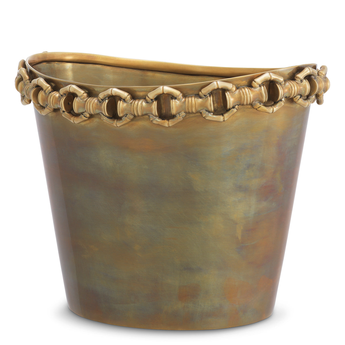 Wine Cooler Clementine Vintage Brass Finish Eichholtz