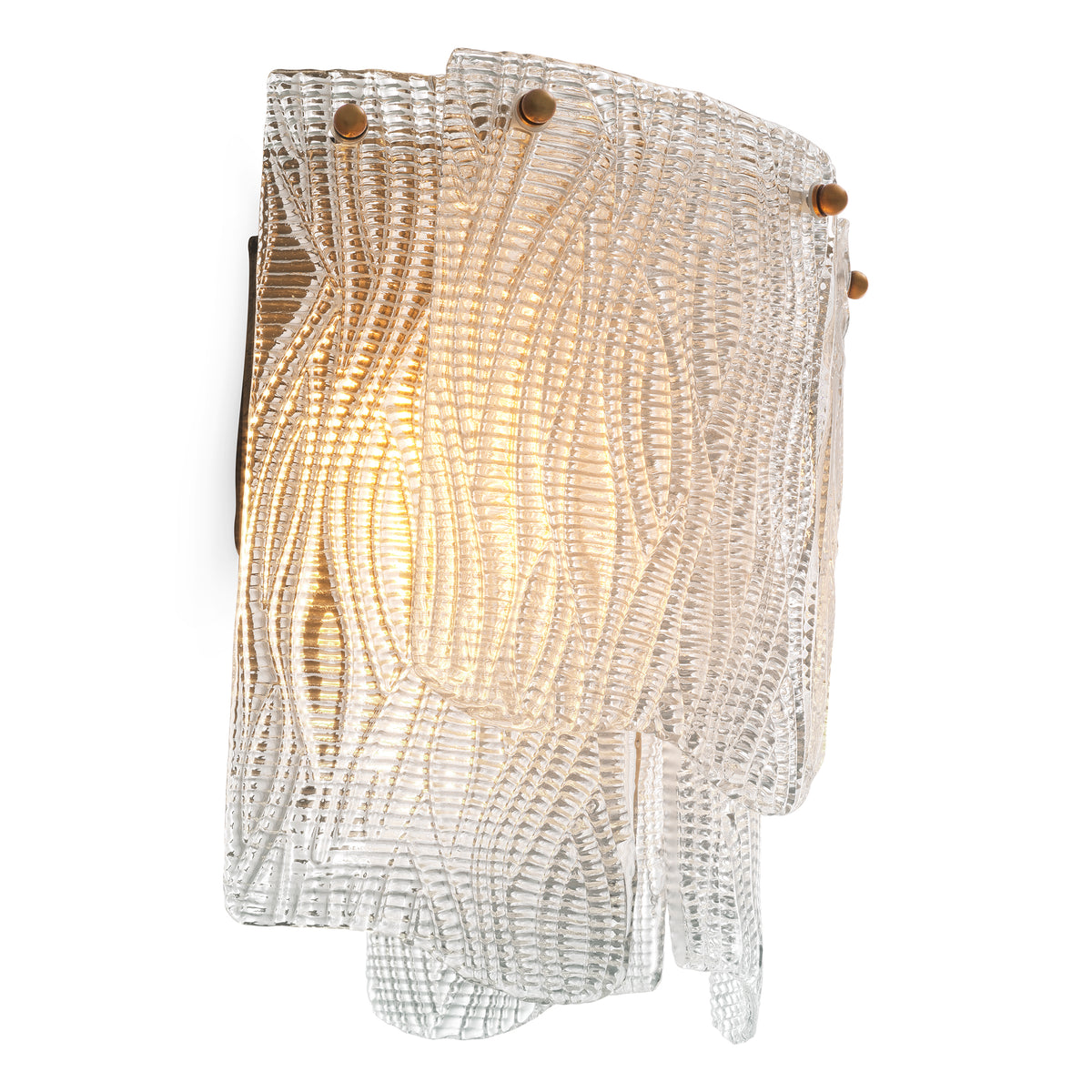 Wall Lamp Asinara Clear Textured Glass Eichholtz