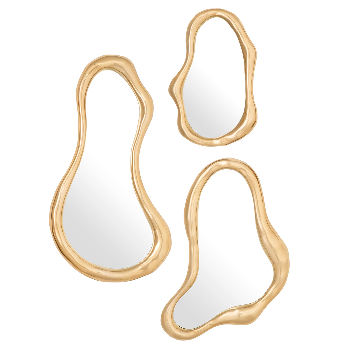 Mirror Viterbo Gold Finish Set Of 3 Eichholtz
