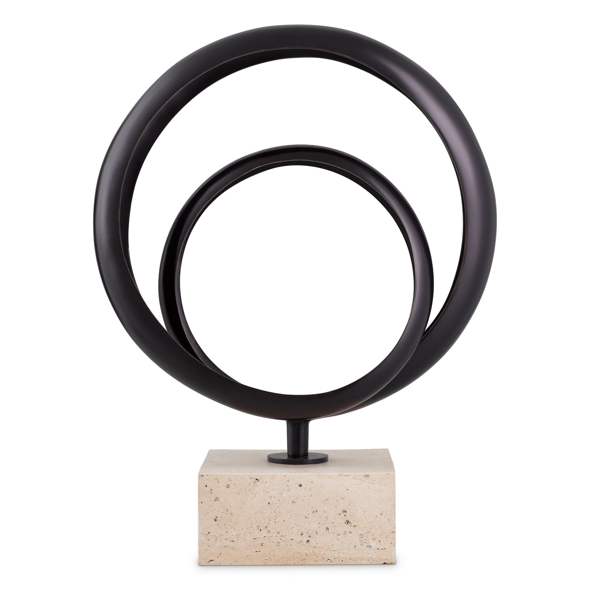 Object Elena Bronze Highlight Finish Travertine Eichholtz