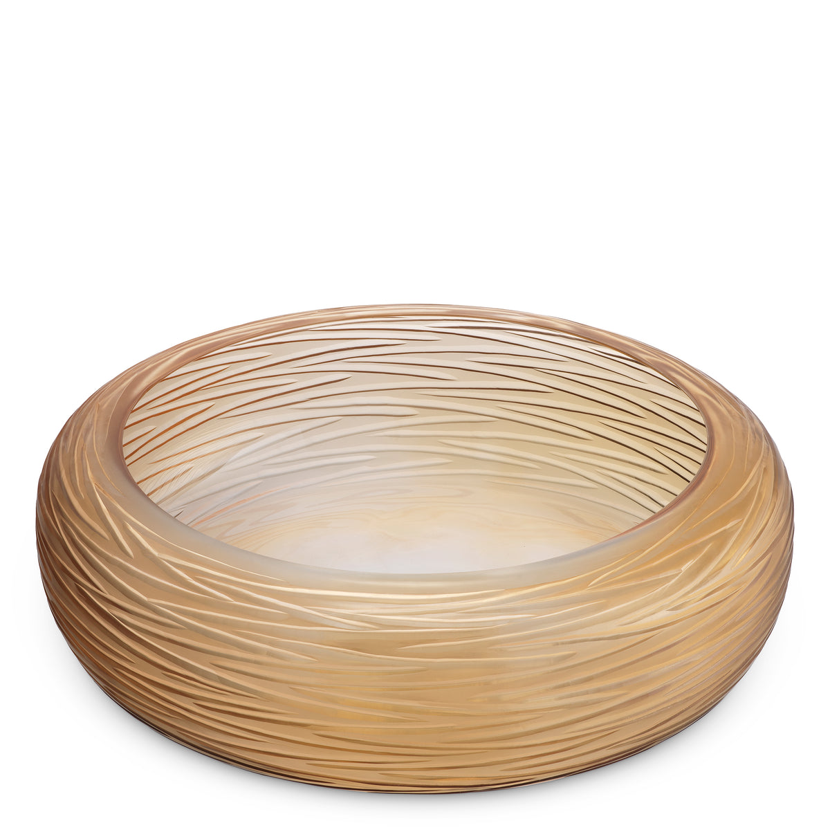Bowl Alessio Peach Glass Eichholtz