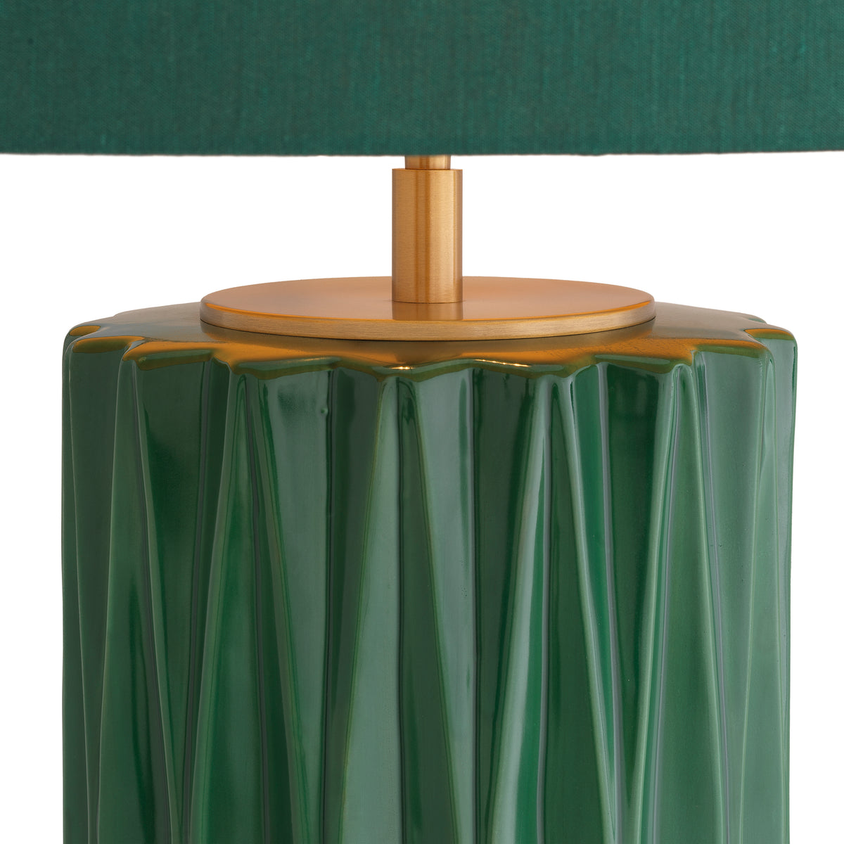Table Lamp Amarello Green Ceramic Incl Shade Eichholtz
