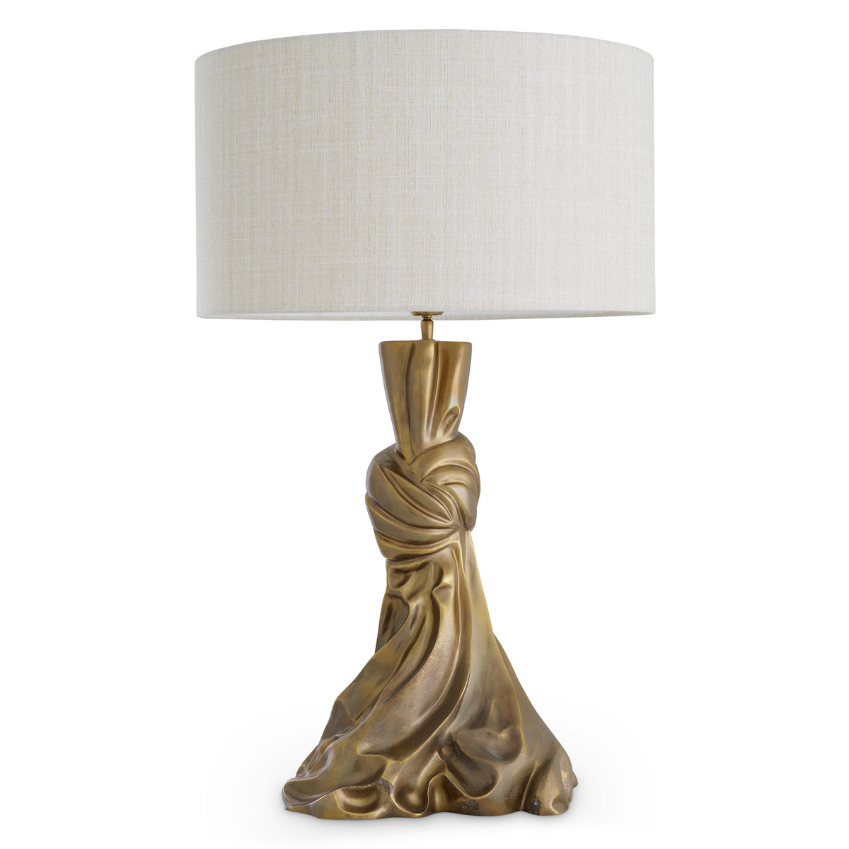 Table Lamp Banyan Vintage Brass Finish Incl Shade Eichholtz