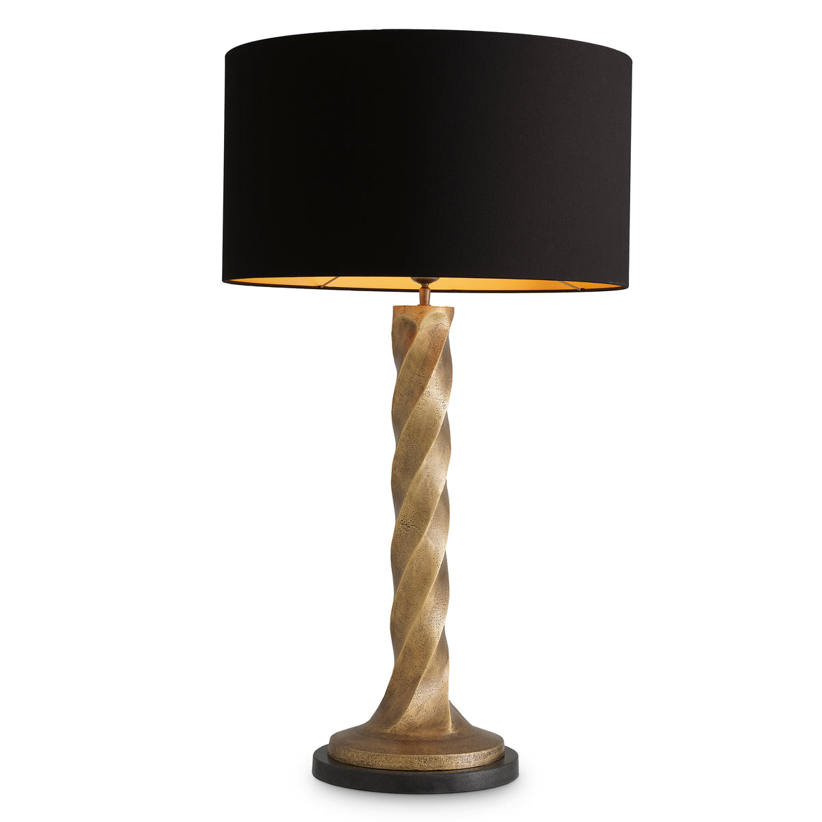 Table Lamp Costanza Vintage Brass Finish Incl Shade Eichholtz