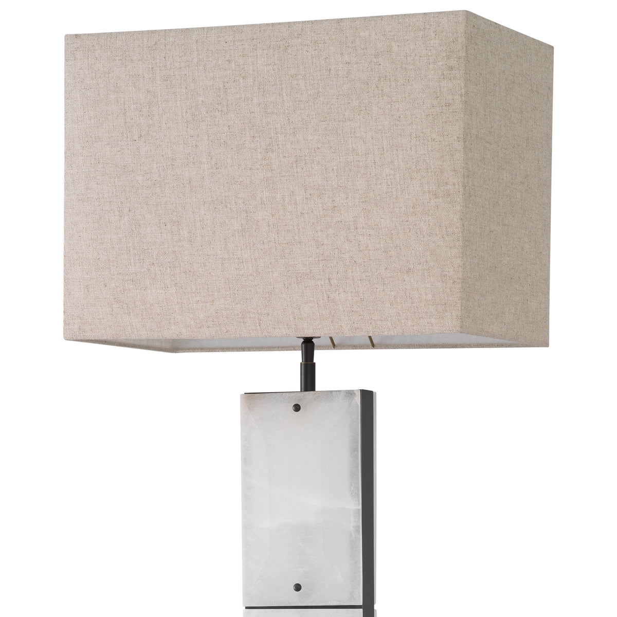 Table Lamp Ortiz Bronze Highlight Finish Alabaster Incl Shade Eichholtz