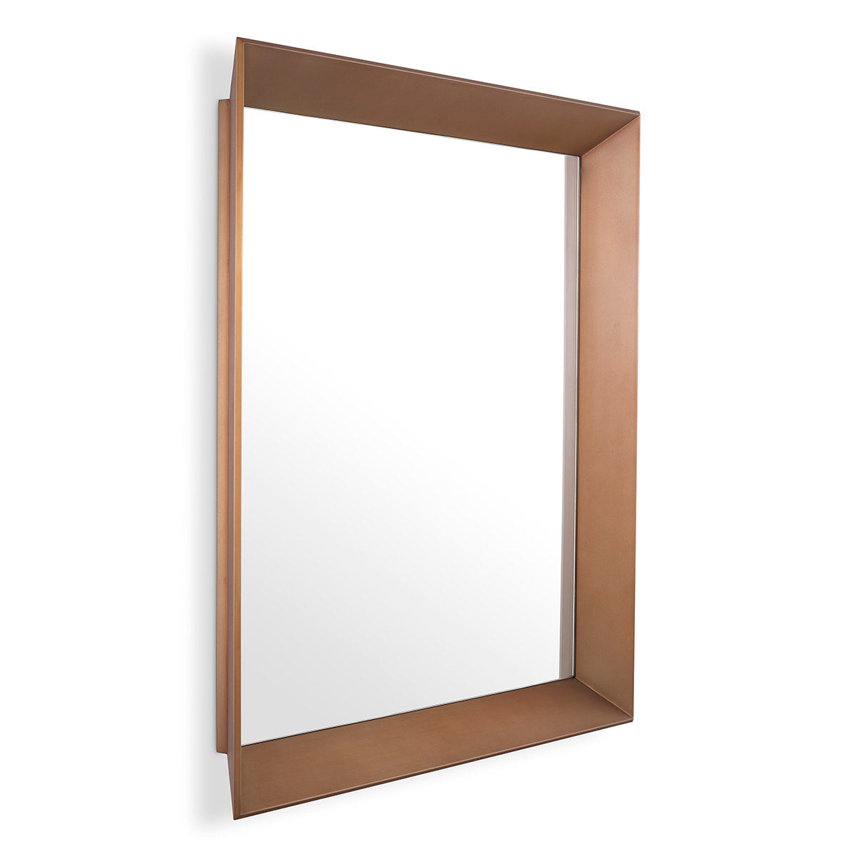 Mirror Othello Square Brushed Brass Finish Eichholtz