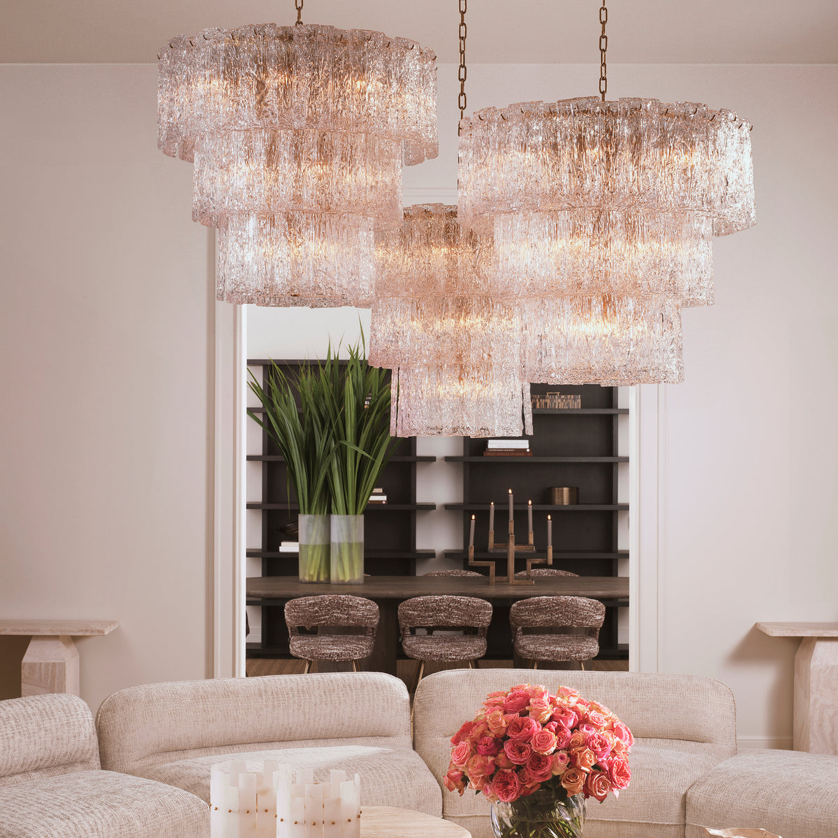 Chandelier Almeria Antique Brass Finish Eichholtz
