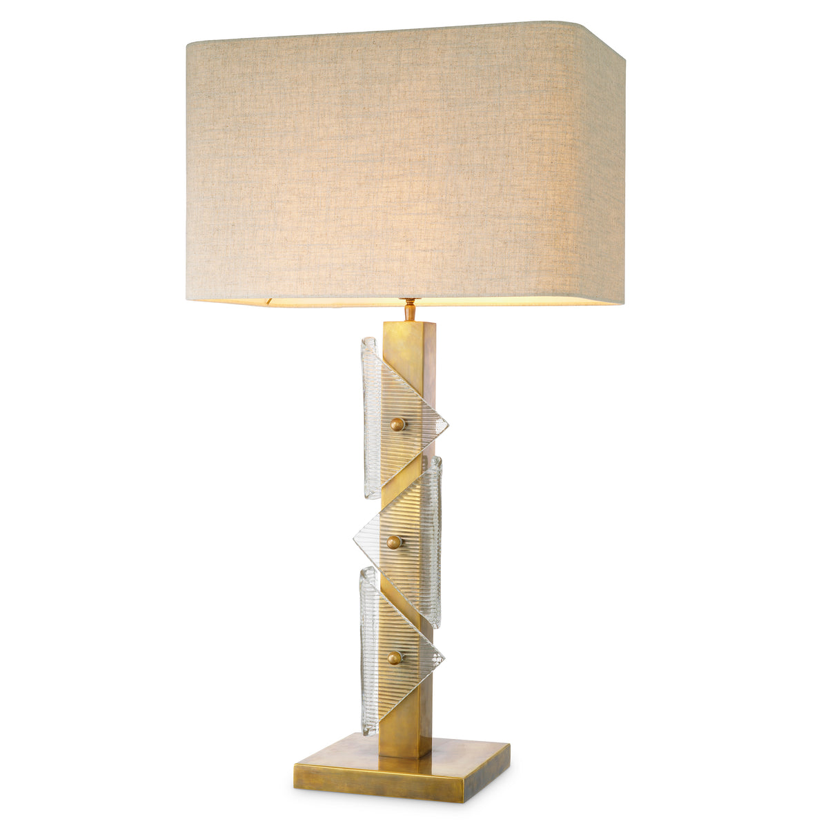 Table Lamp Mirabella Vintage Brass Finish Incl Shade Eichholtz
