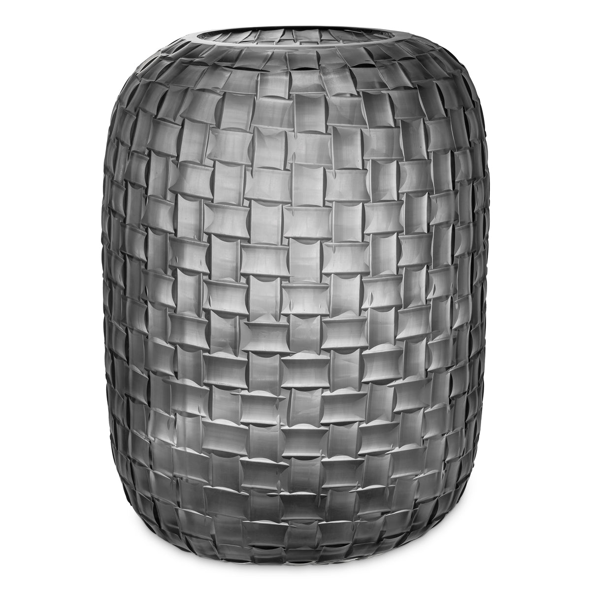 Vase Varese Large Grey Glass Eichholtz