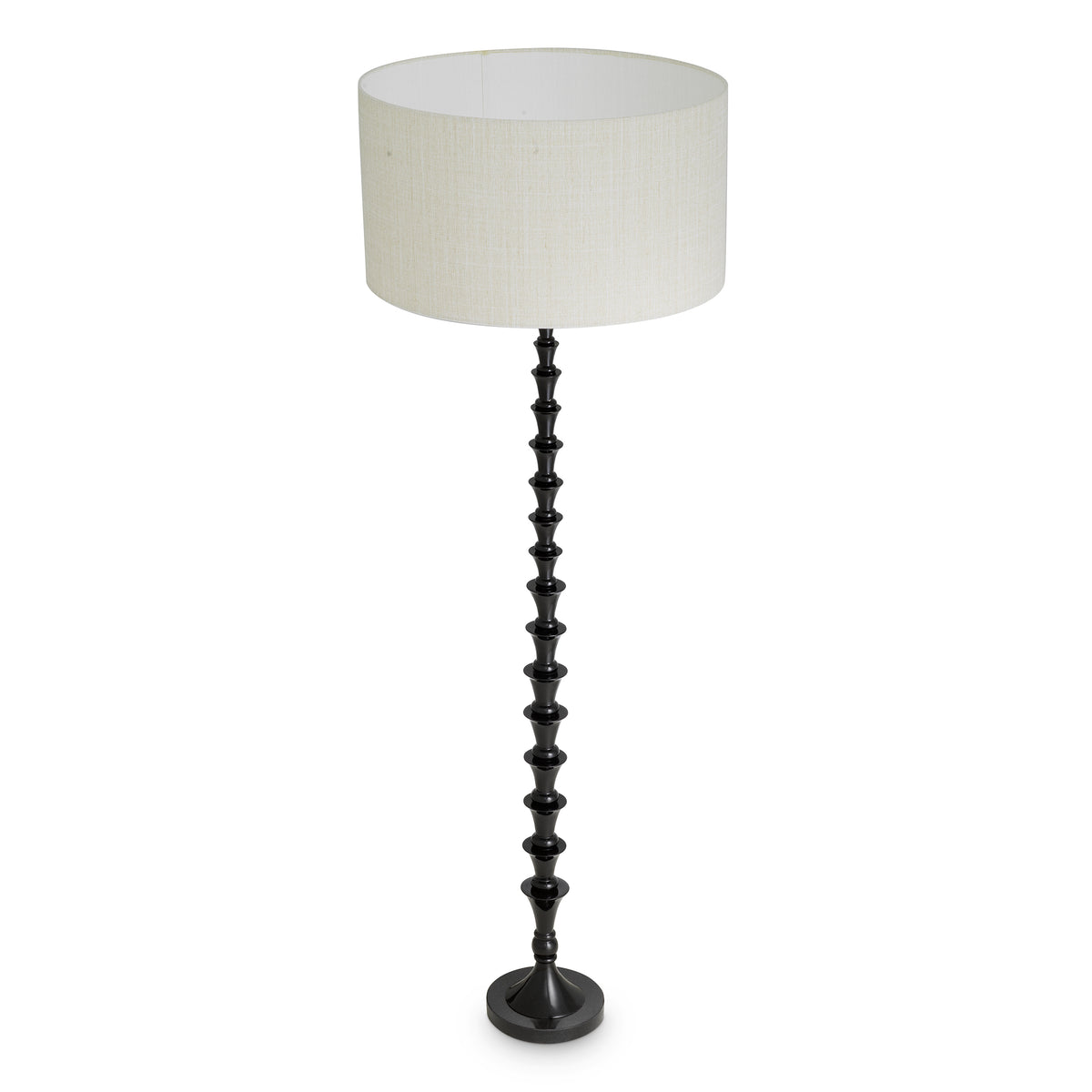 Floor Lamp Arabella Piano Black Finish Incl Shade Eichholtz