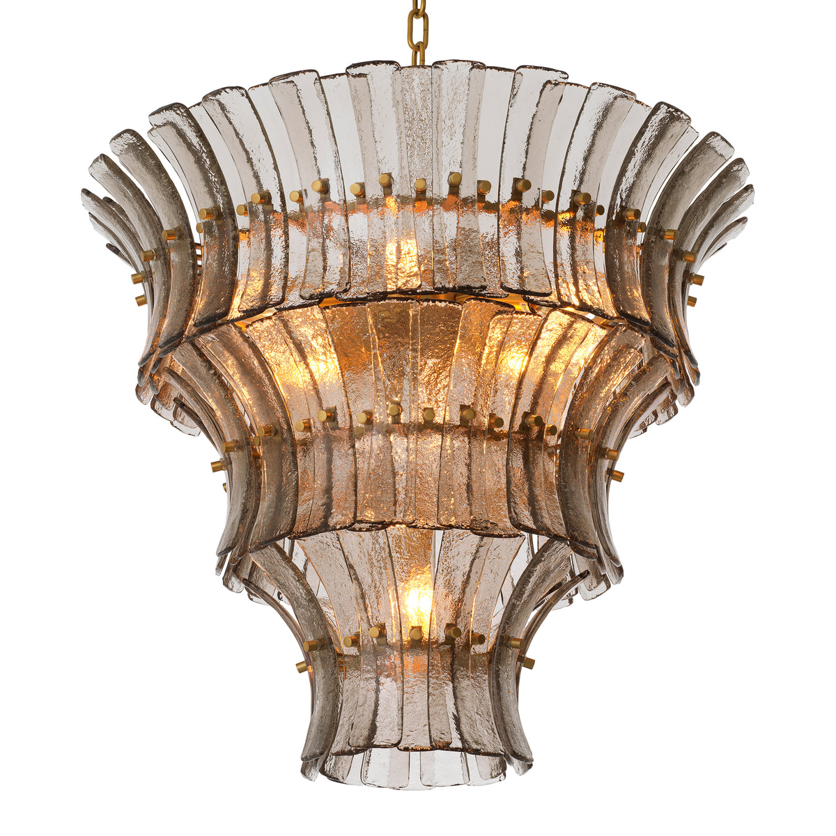 Chandelier Toscano Smoke Glass Eichholtz