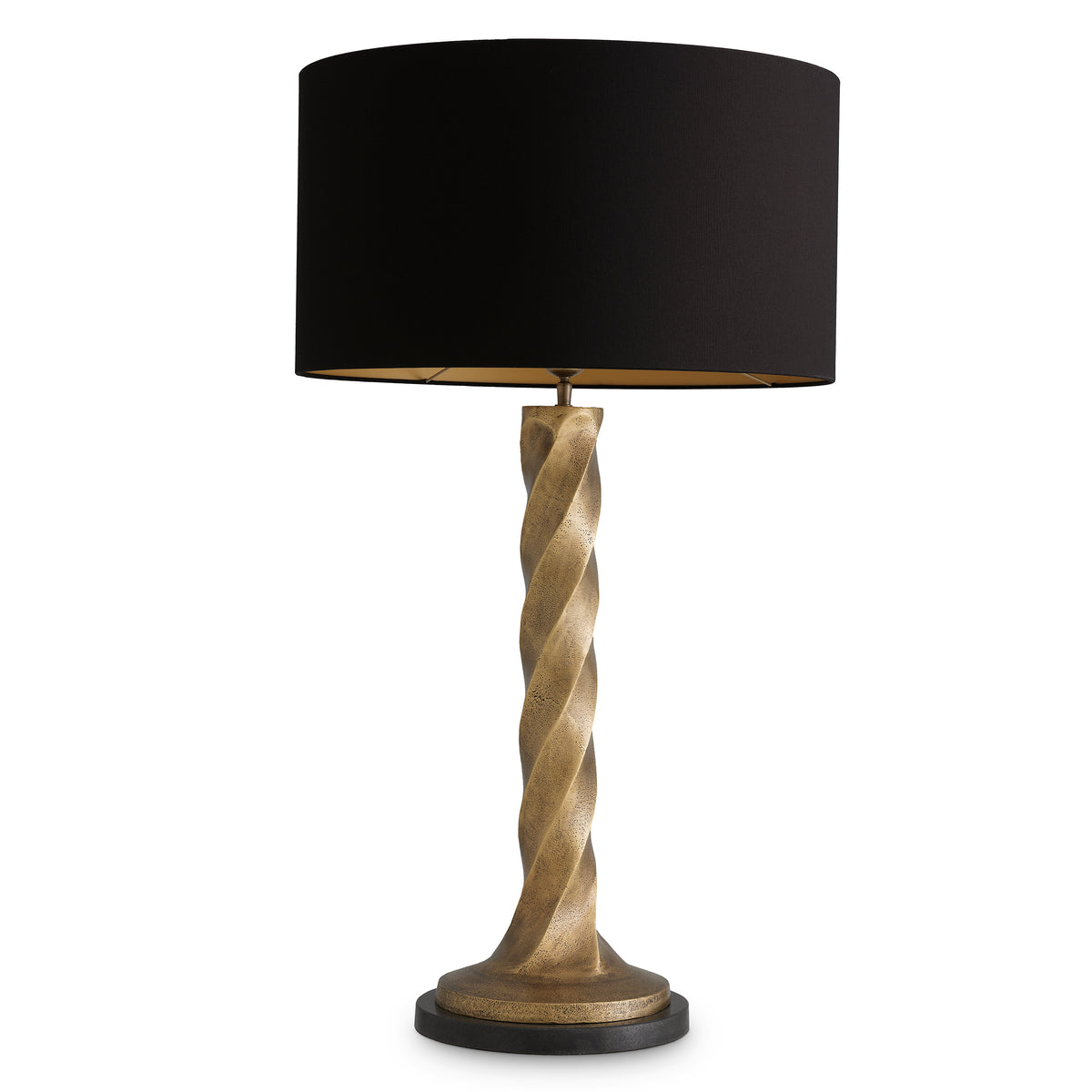 Table Lamp Costanza Vintage Brass Finish Incl Shade Eichholtz