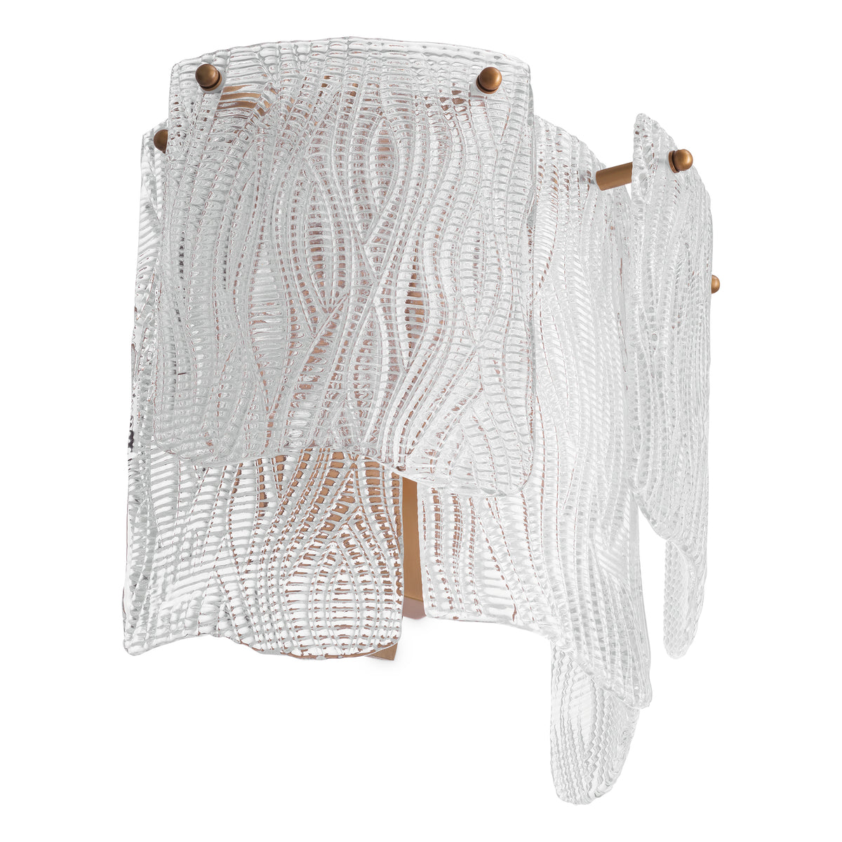 Wall Lamp Asinara Clear Textured Glass Eichholtz