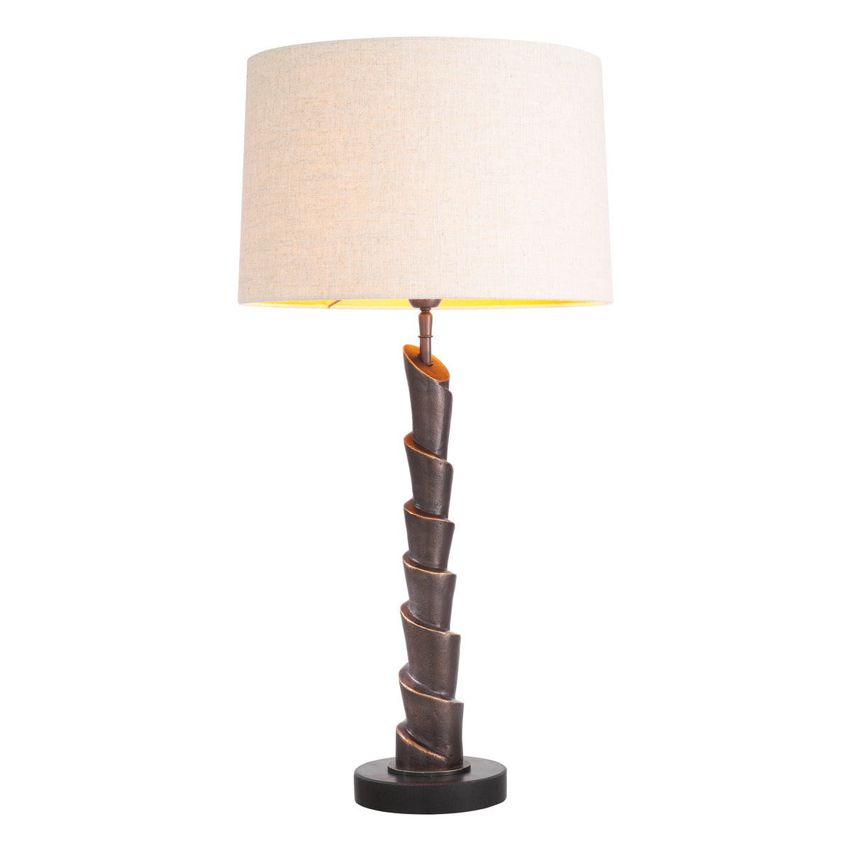 Table Lamp Riverbank Bronze Highlight Finish Incl Shade Eichholtz