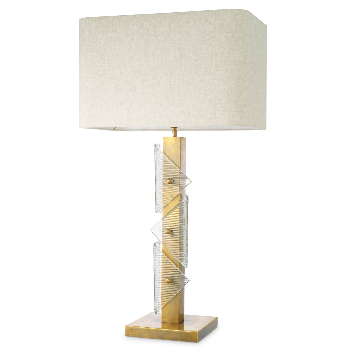 Table Lamp Mirabella Vintage Brass Finish Incl Shade Eichholtz