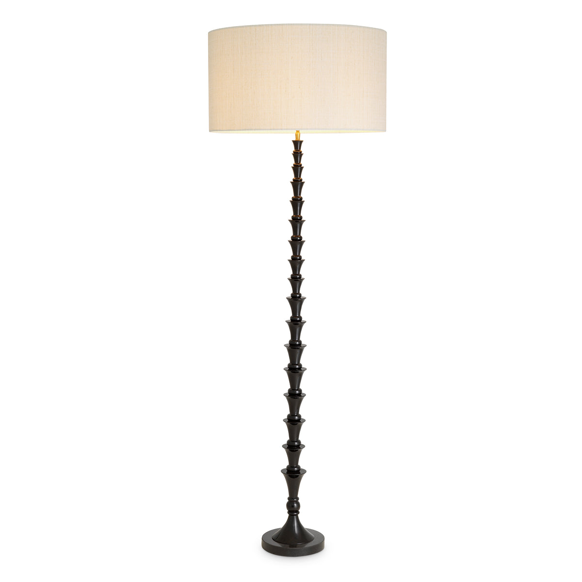 Floor Lamp Arabella Piano Black Finish Incl Shade Eichholtz