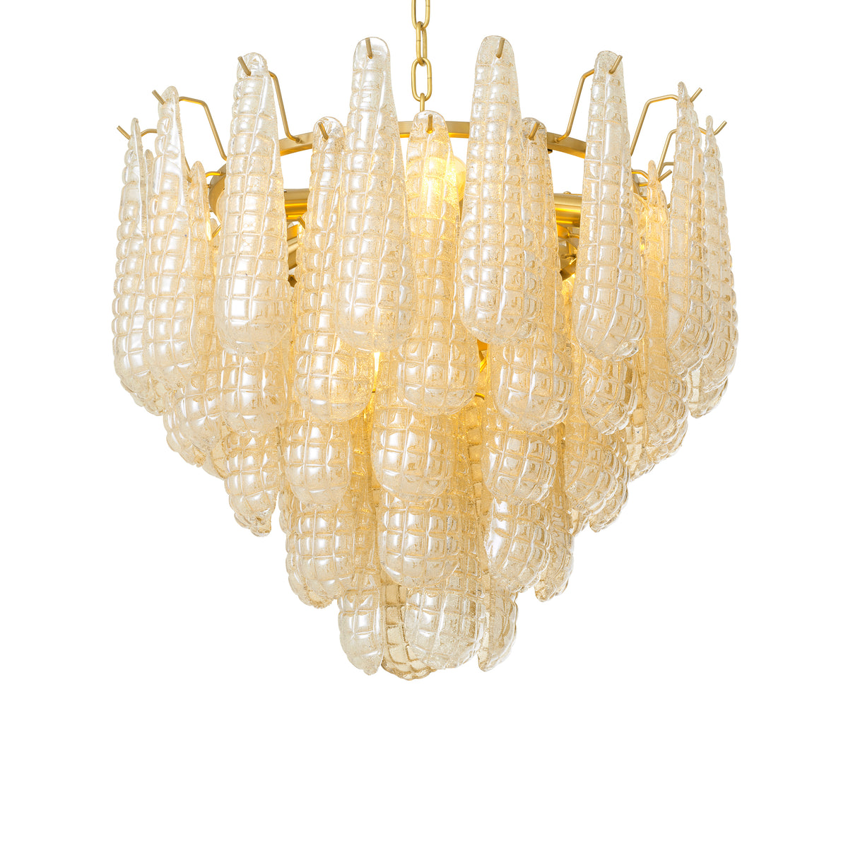 Chandelier Chaves Small Champagne Colored Glass Eichholtz