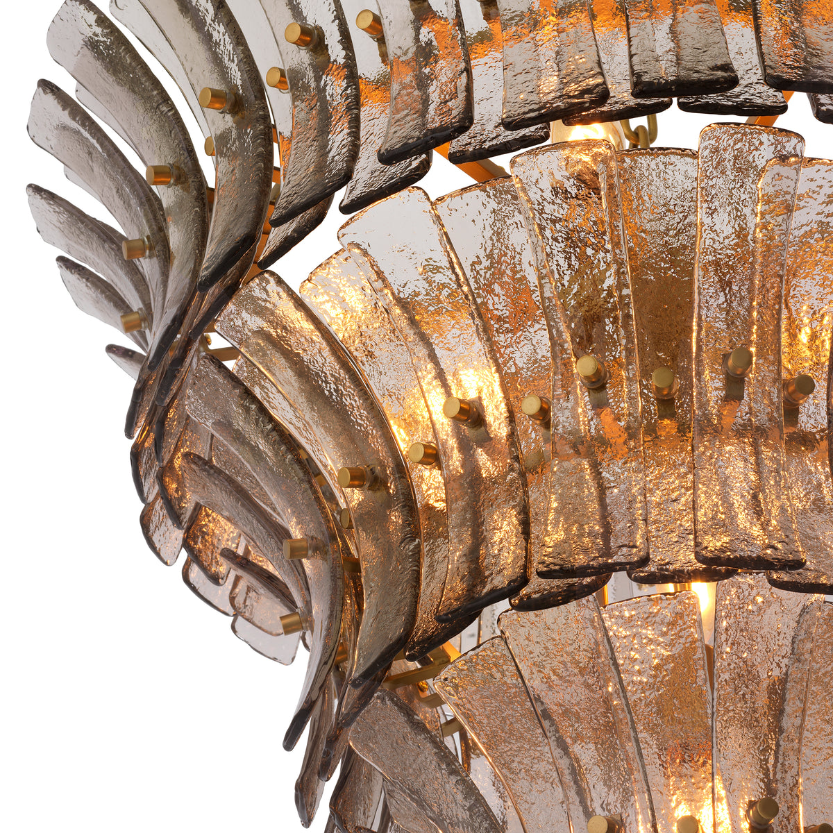 Chandelier Toscano Smoke Glass Eichholtz