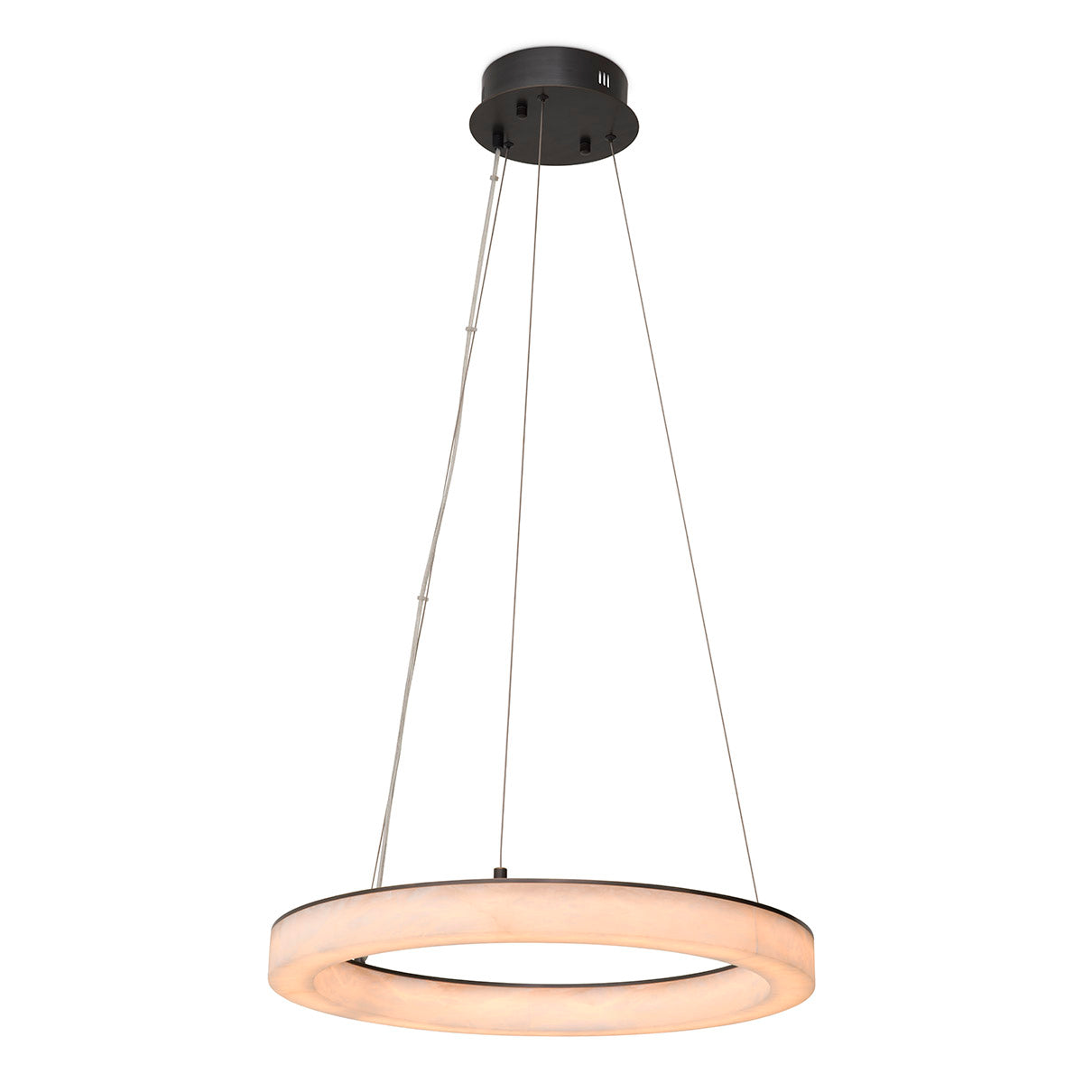 Chandelier Sankt Gallen Small Bronze Highlight Finish Alabaster Eichholtz