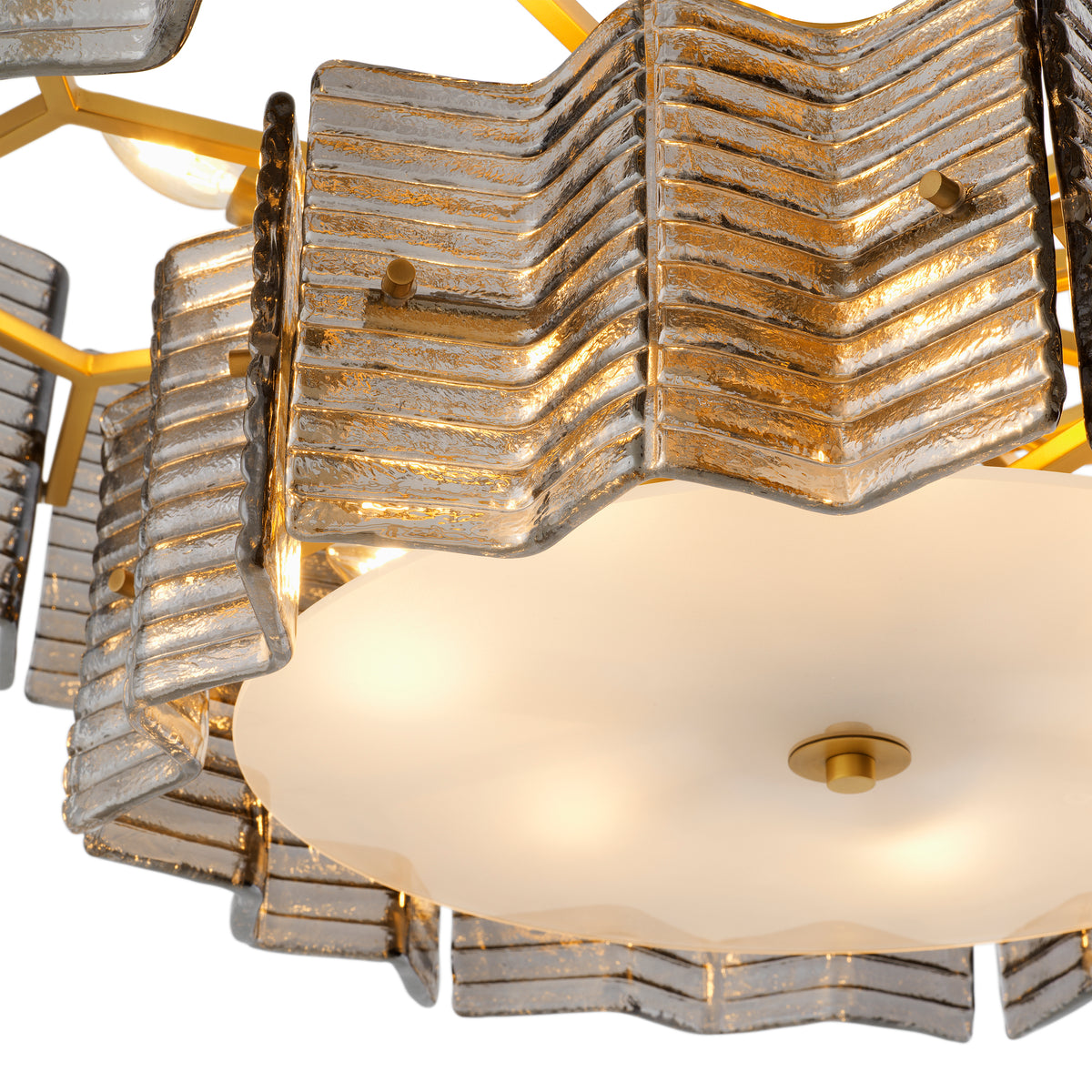 Chandelier Silvano Smoke Glass Eichholtz