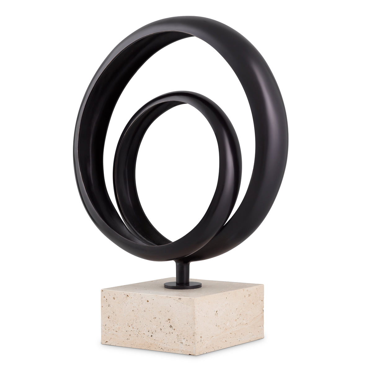 Object Elena Bronze Highlight Finish Travertine Eichholtz