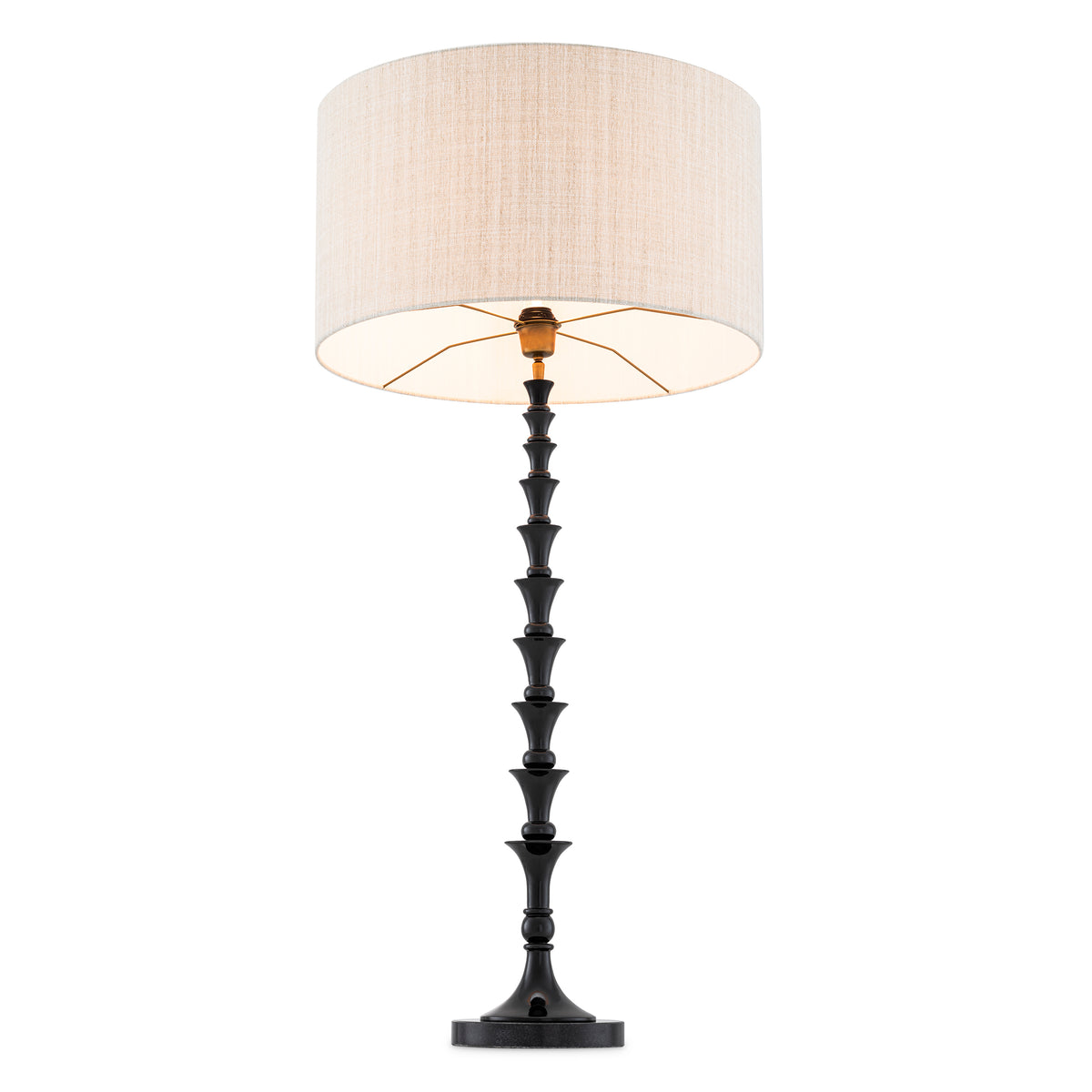 Table Lamp Arabella Piano Black Finish Incl Shade Eichholtz