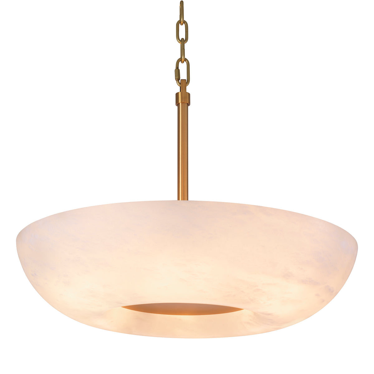 Pendant Ariano Antique Brass Finish Alabaster Eichholtz