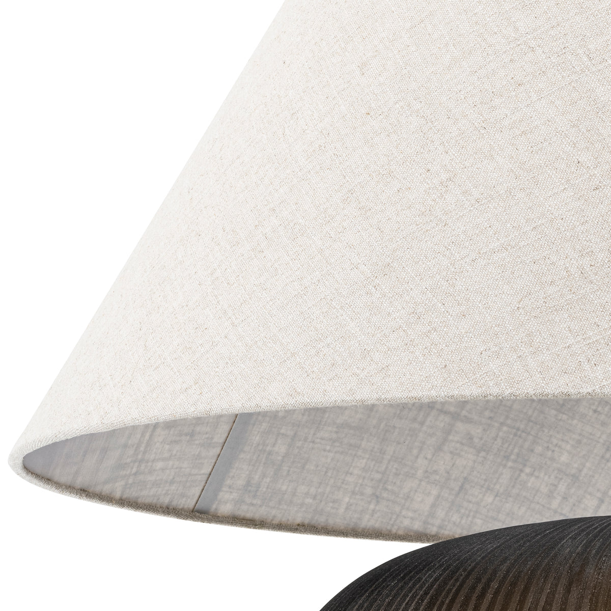 Table Lamp Bayly Stone Finish Incl Linen Mix Shade Eichholtz