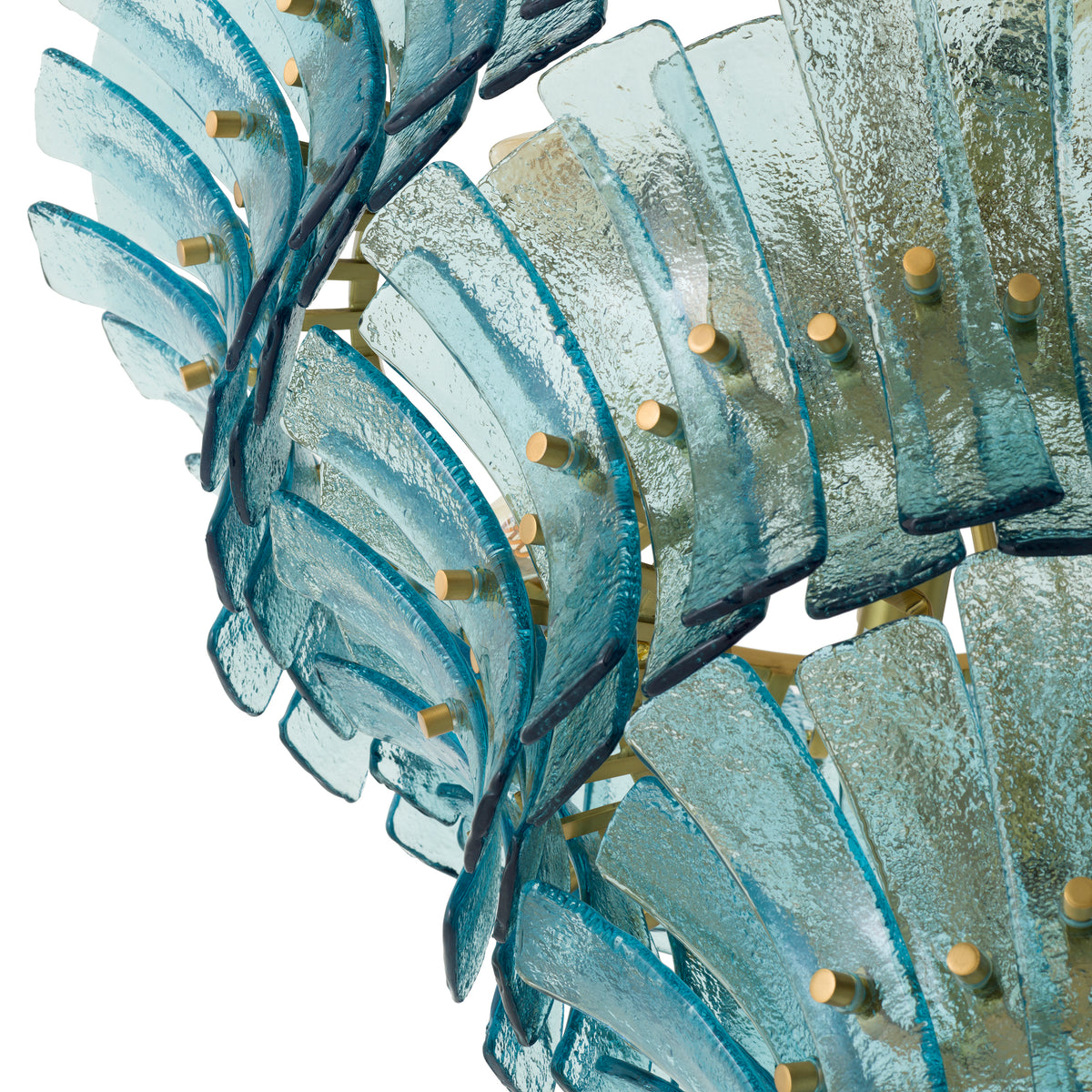 Chandelier Toscano Blue Glass Eichholtz
