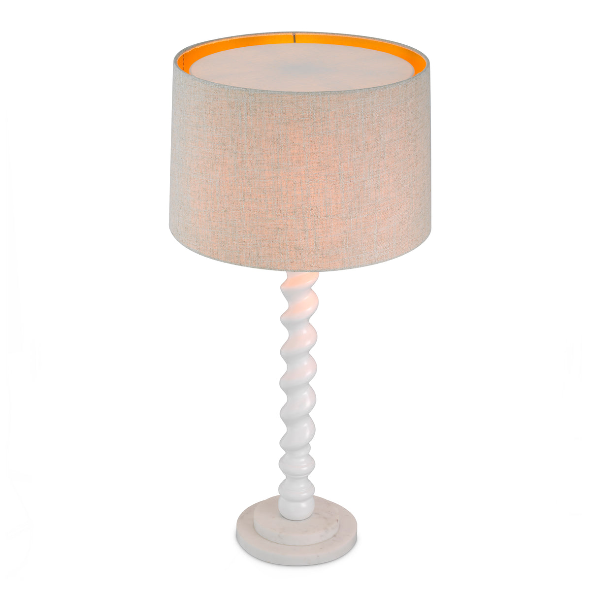 Table Lamp Massimo Piano White Finish Incl Shade Eichholtz