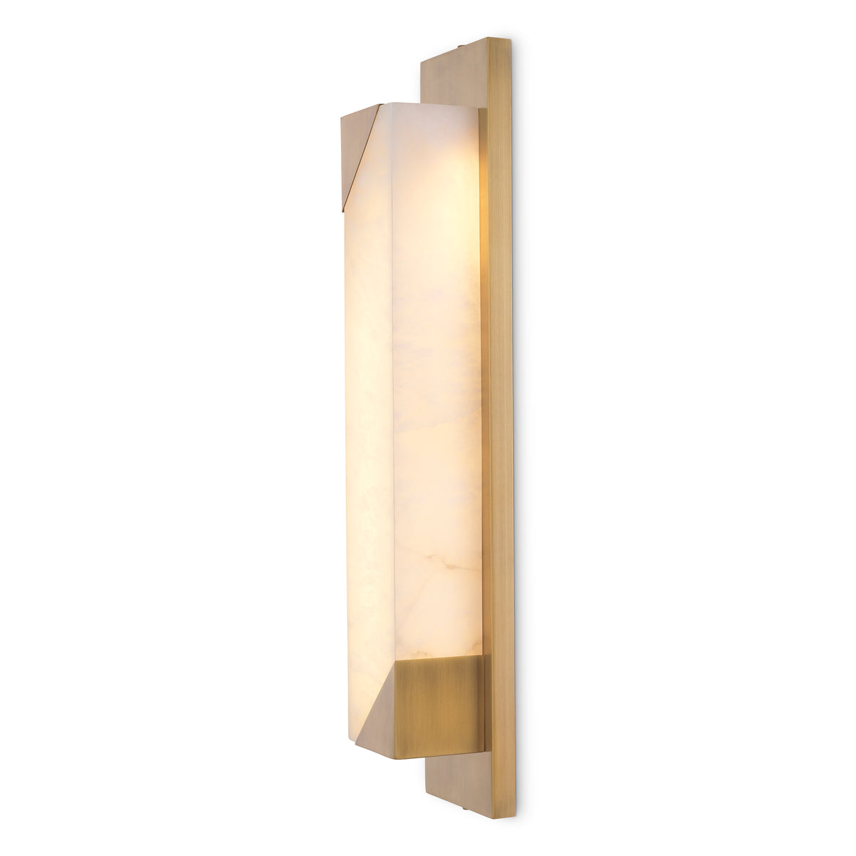 Wall Lamp Scilla Antique Brass Finish Alabaster Eichholtz