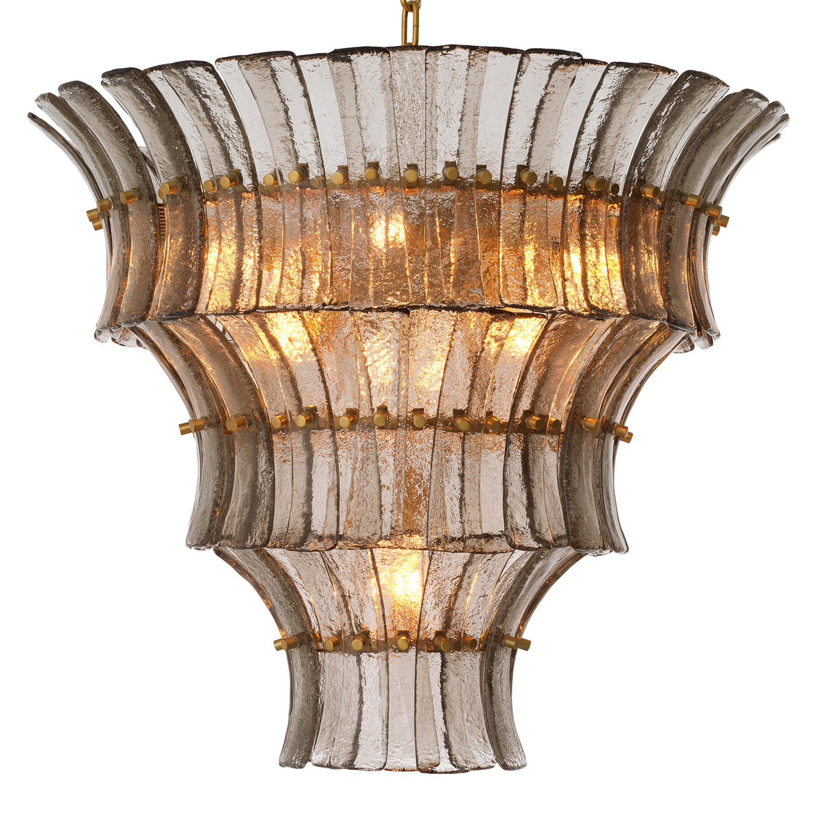 Chandelier Toscano Smoke Glass Eichholtz