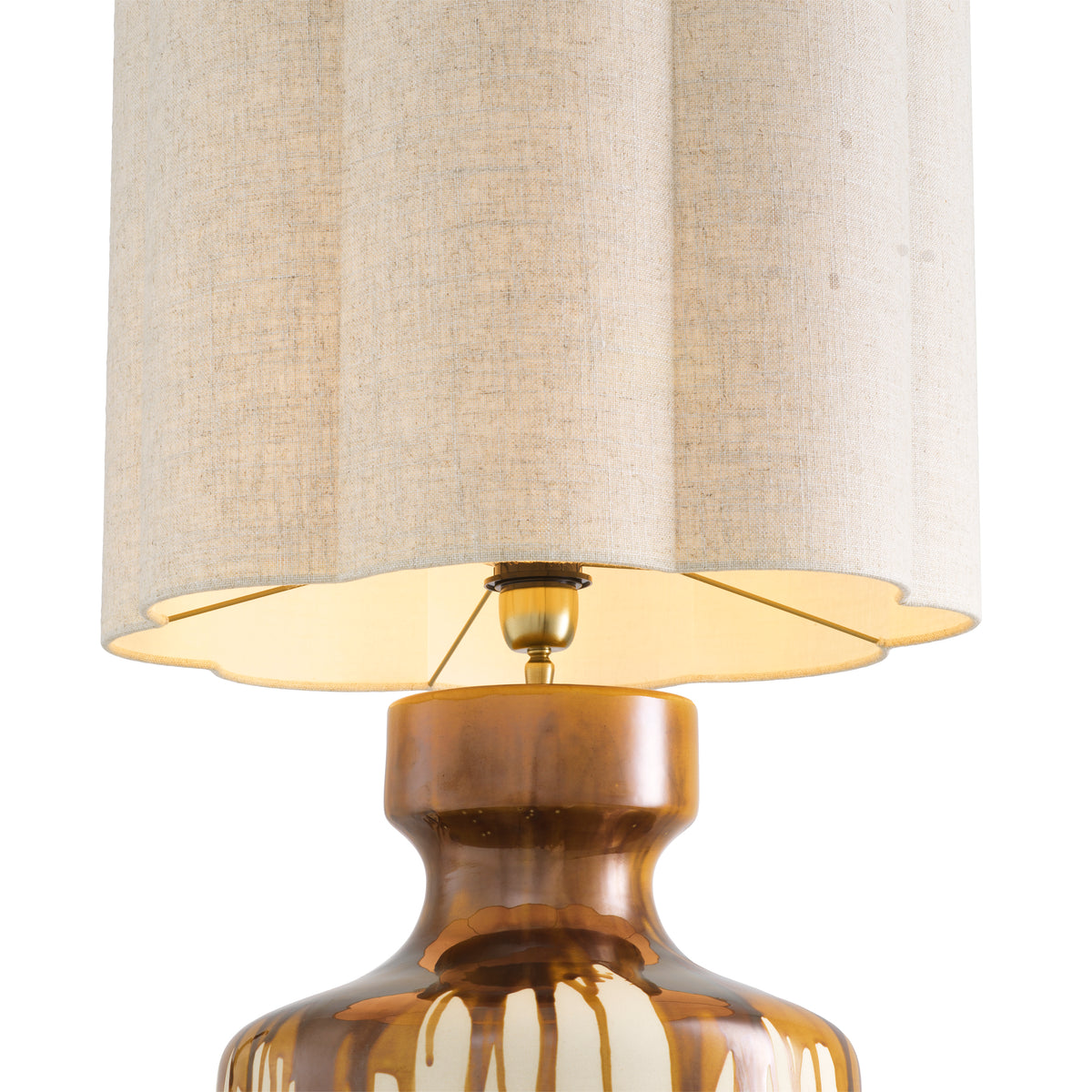 Table Lamp Lorena Brown Finish Incl Shade Eichholtz