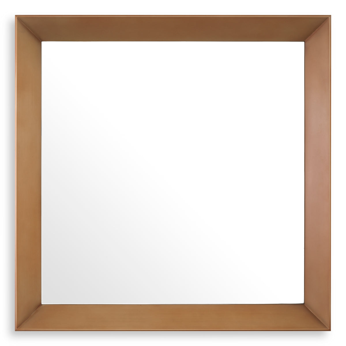 Mirror Othello Square Brushed Brass Finish Eichholtz