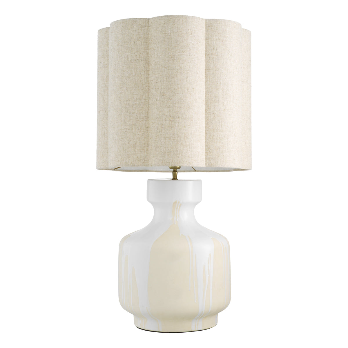 Table Lamp Lorena White Finish Incl Shade Eichholtz
