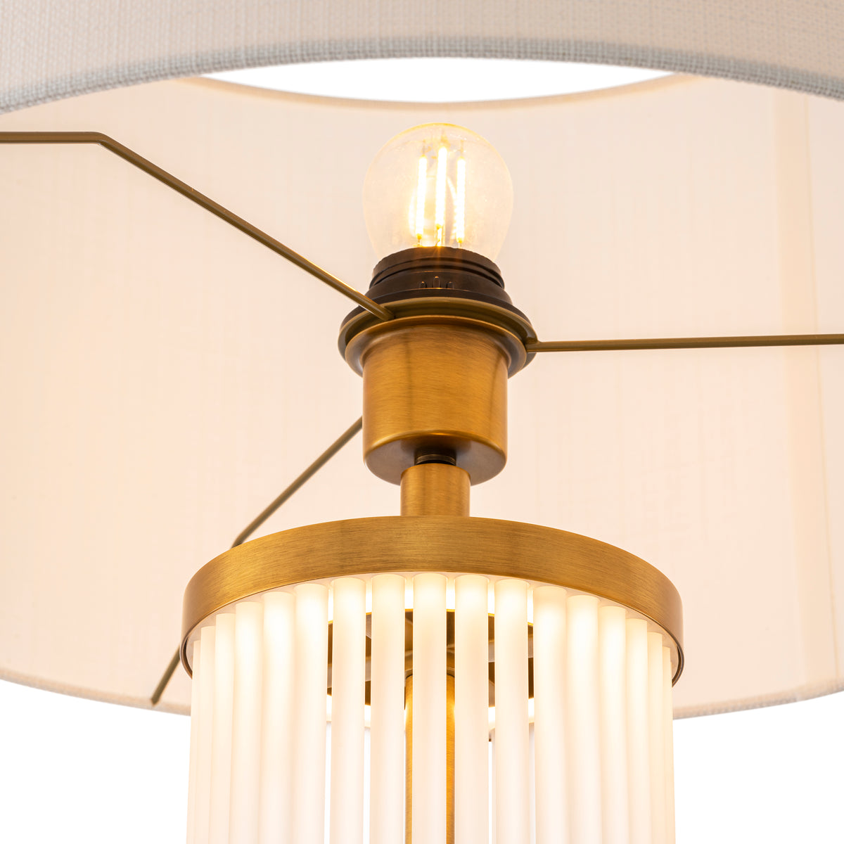Table Lamp Thibaud Antique Brass Finish Incl Shade Eichholtz