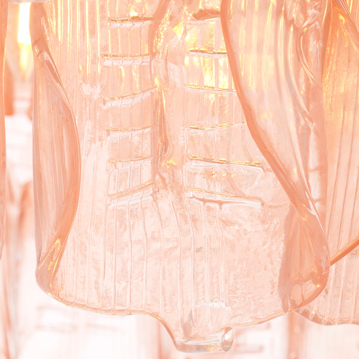 Chandelier Solange Pink Glass Eichholtz