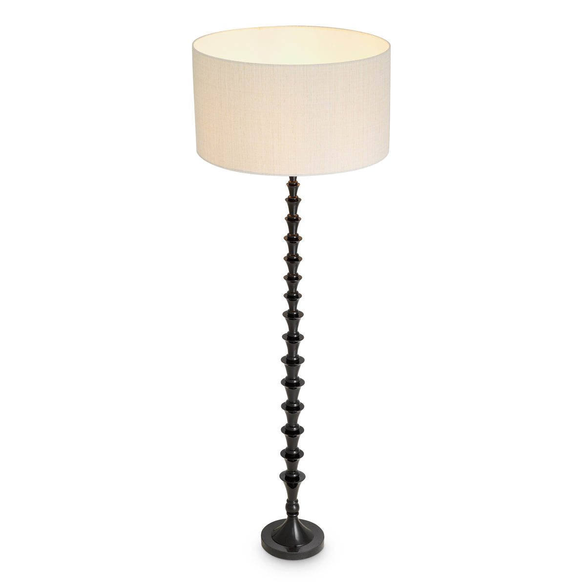 Floor Lamp Arabella Piano Black Finish Incl Shade Eichholtz