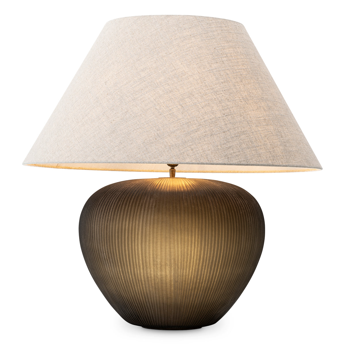 Table Lamp Bayly Stone Finish Incl Linen Mix Shade Eichholtz