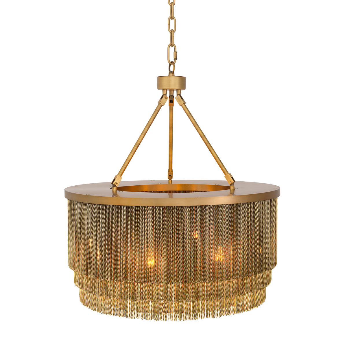 Chandelier Tissot Small Antique Brass Finish Eichholtz