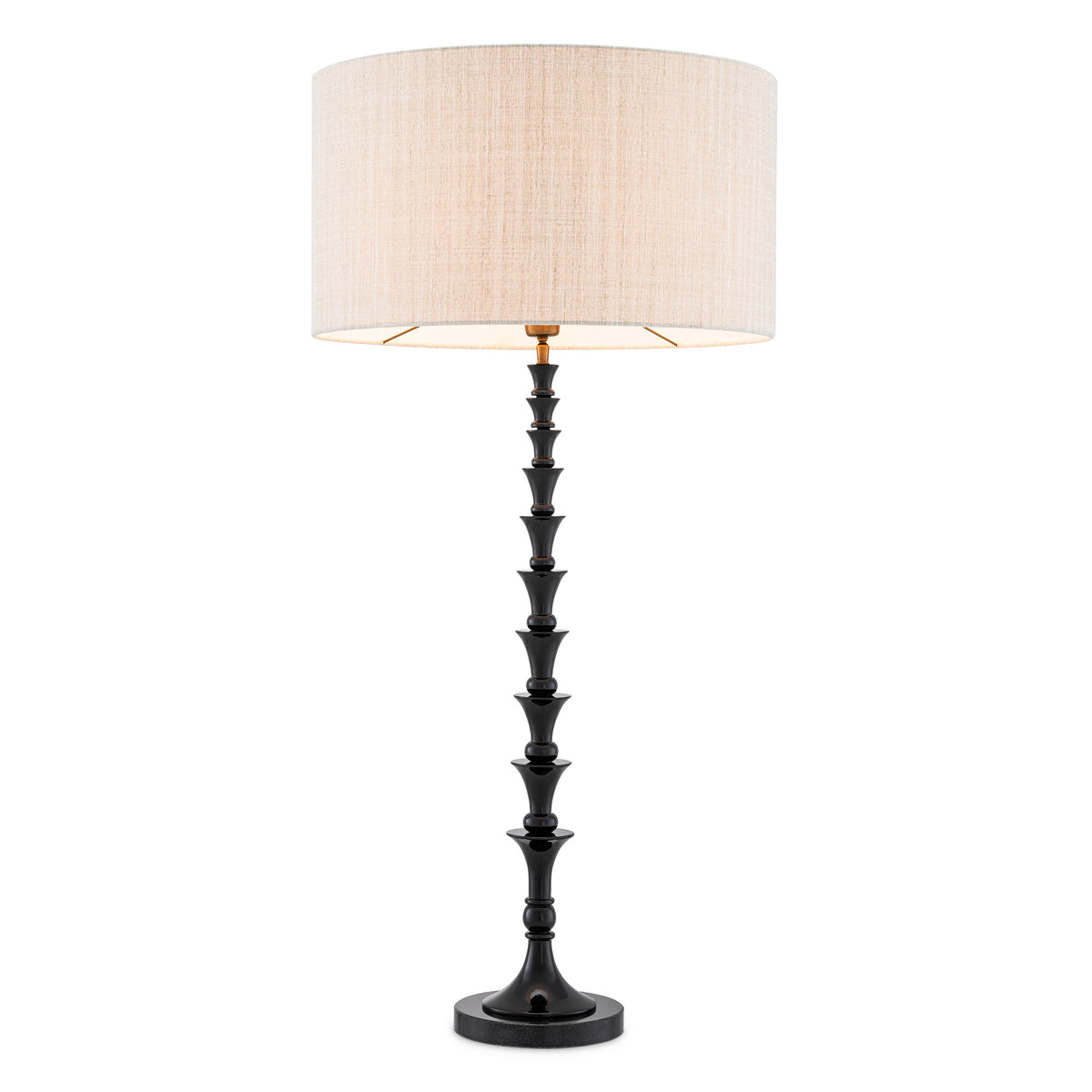 Table Lamp Arabella Piano Black Finish Incl Shade Eichholtz