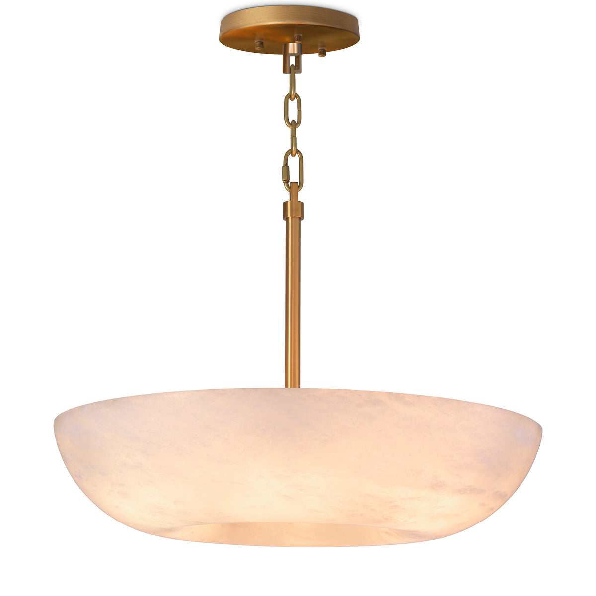 Pendant Ariano Antique Brass Finish Alabaster Eichholtz