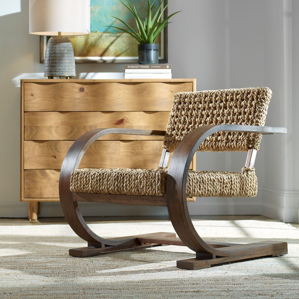 Rehema Accent Chair in Walnut by Uttermost
