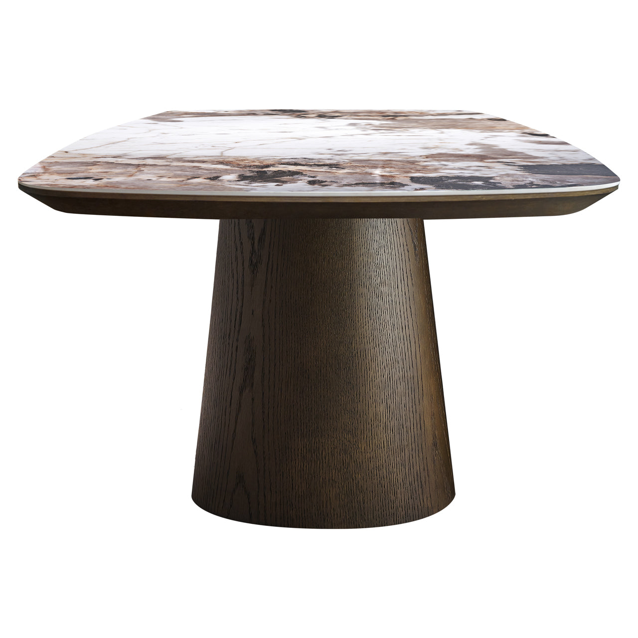 Langford Brown Oak Veneer & Ceramic Dining Table - 200cm by Richmond Interiors