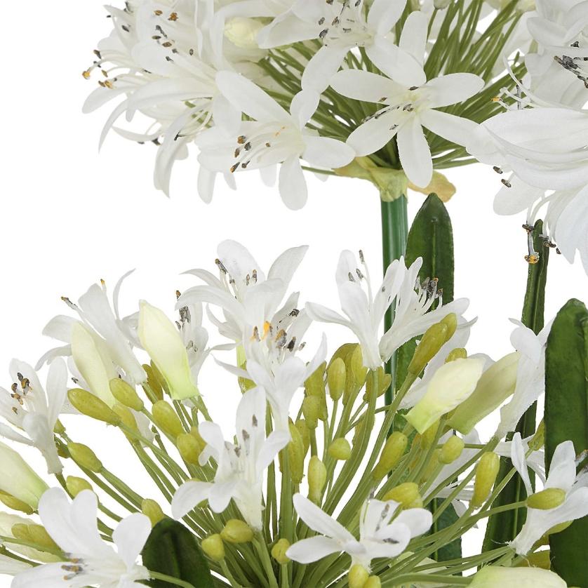 Purity Agapanthus Centerpiece by Uttermost