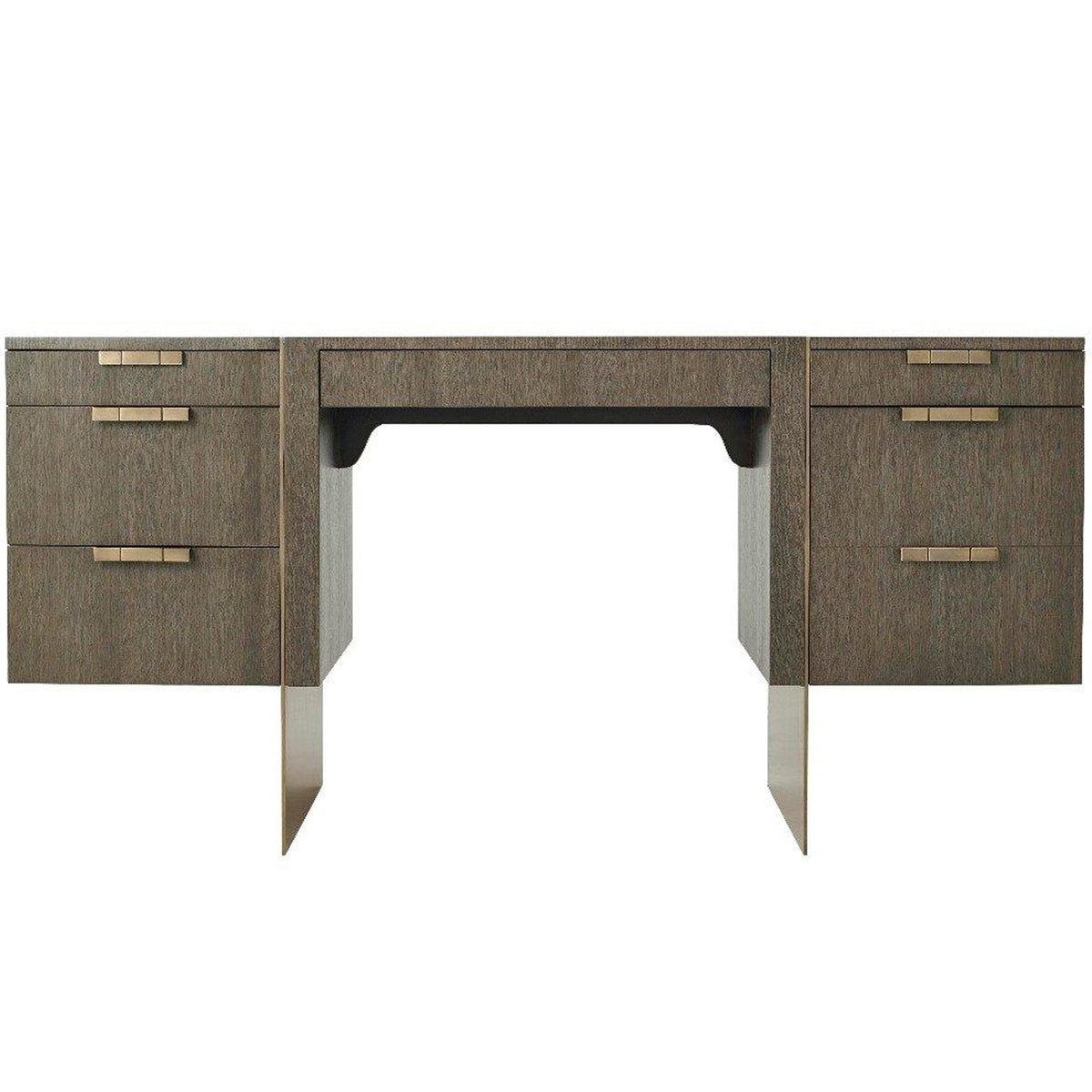 Bloc Desk in Basalt by Theodore Alexander