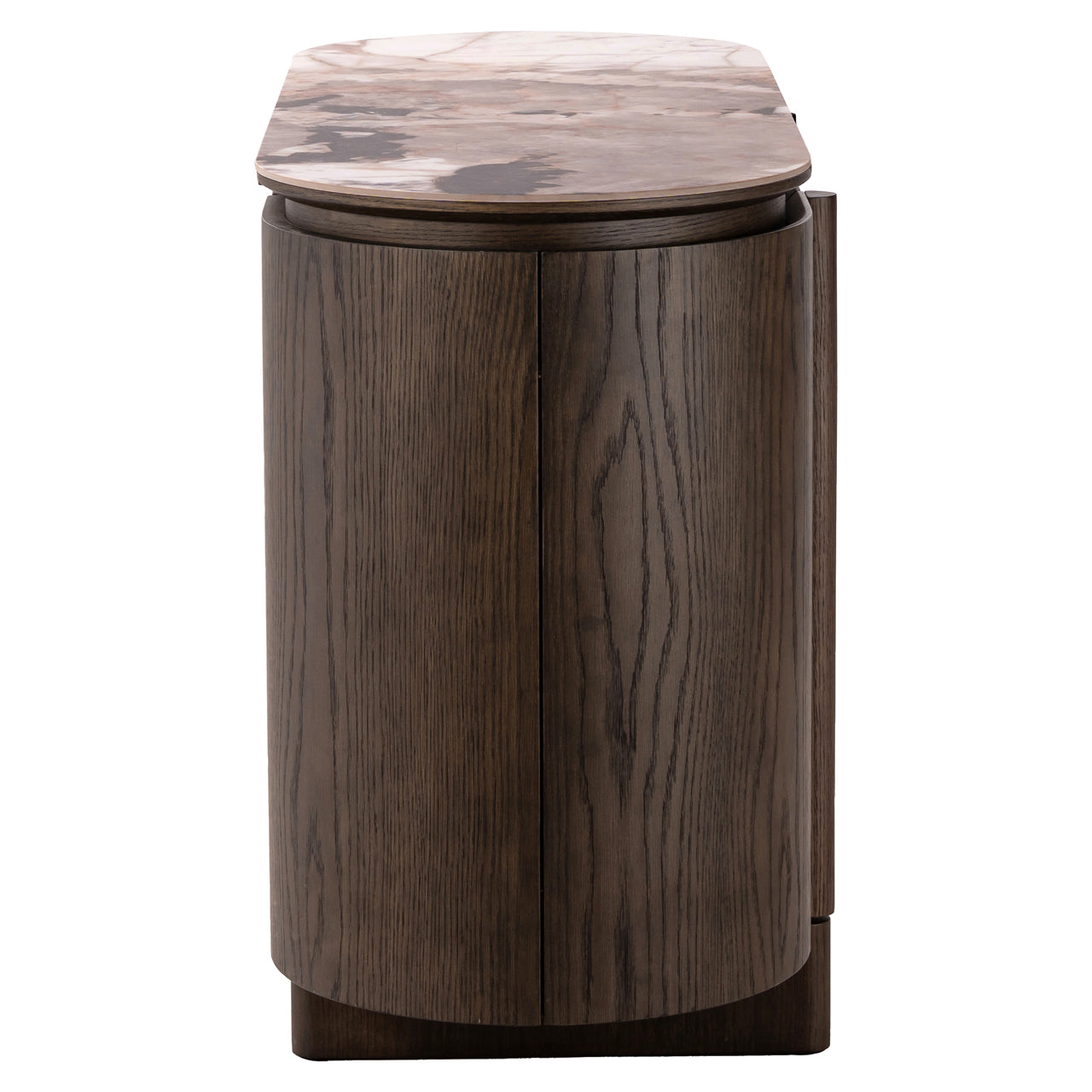 Langford Brown Oak Wood & Ceramic Sideboard by Richmond Interiors