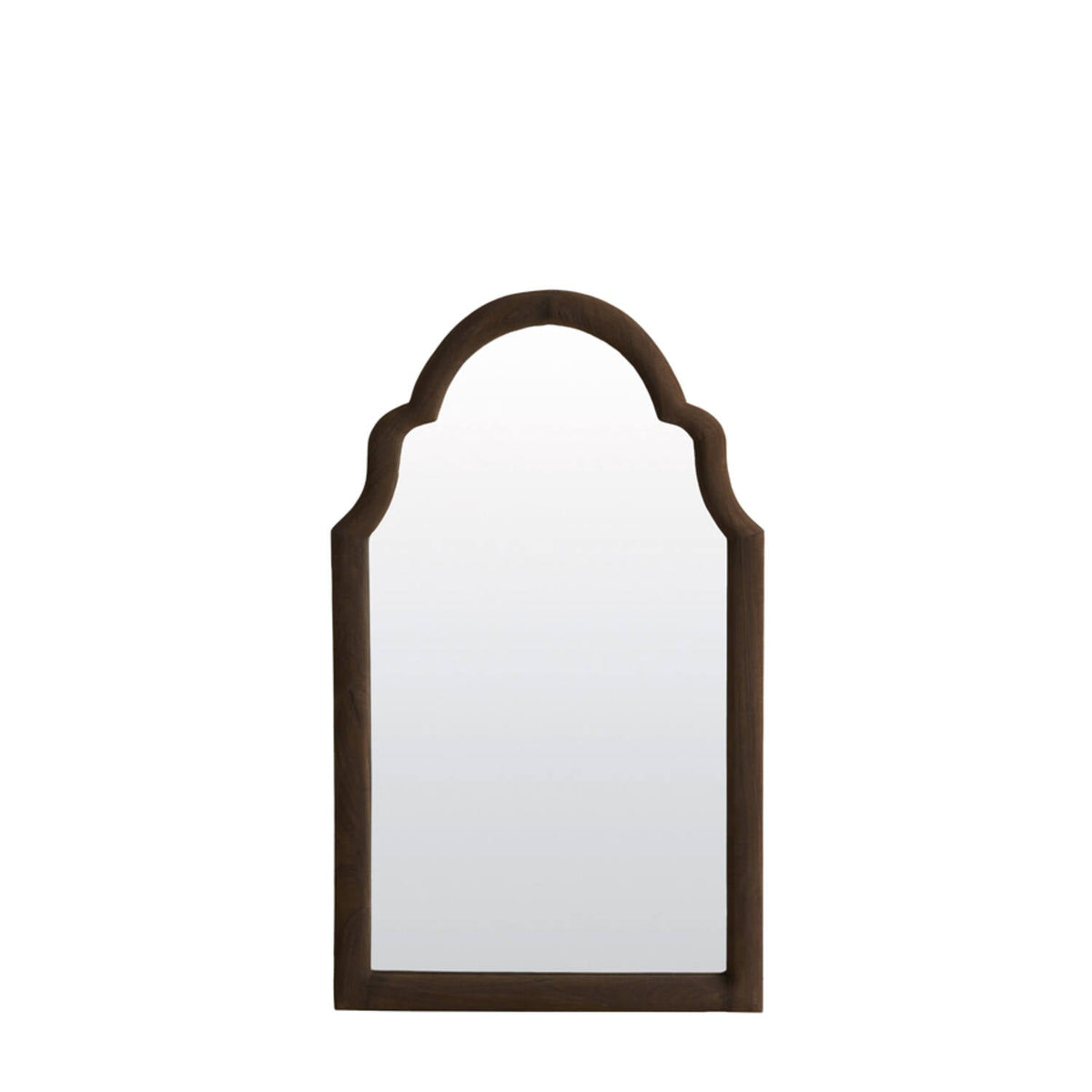 Lucine Wood Dark Brown Mirror - Small Light & Living