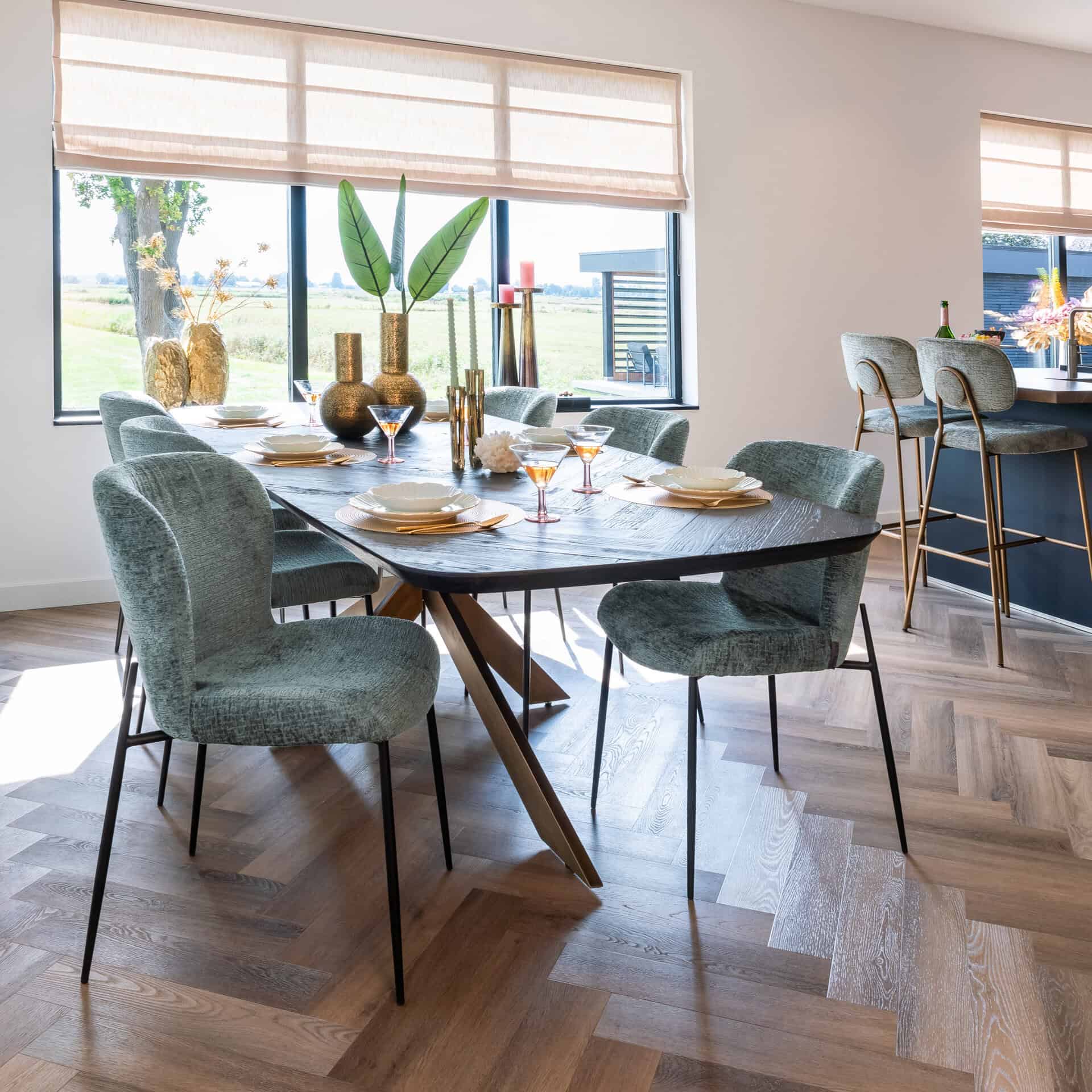 Hayley Dark Coffee Dining Table Hayley - 280cm by Richmond Interiors