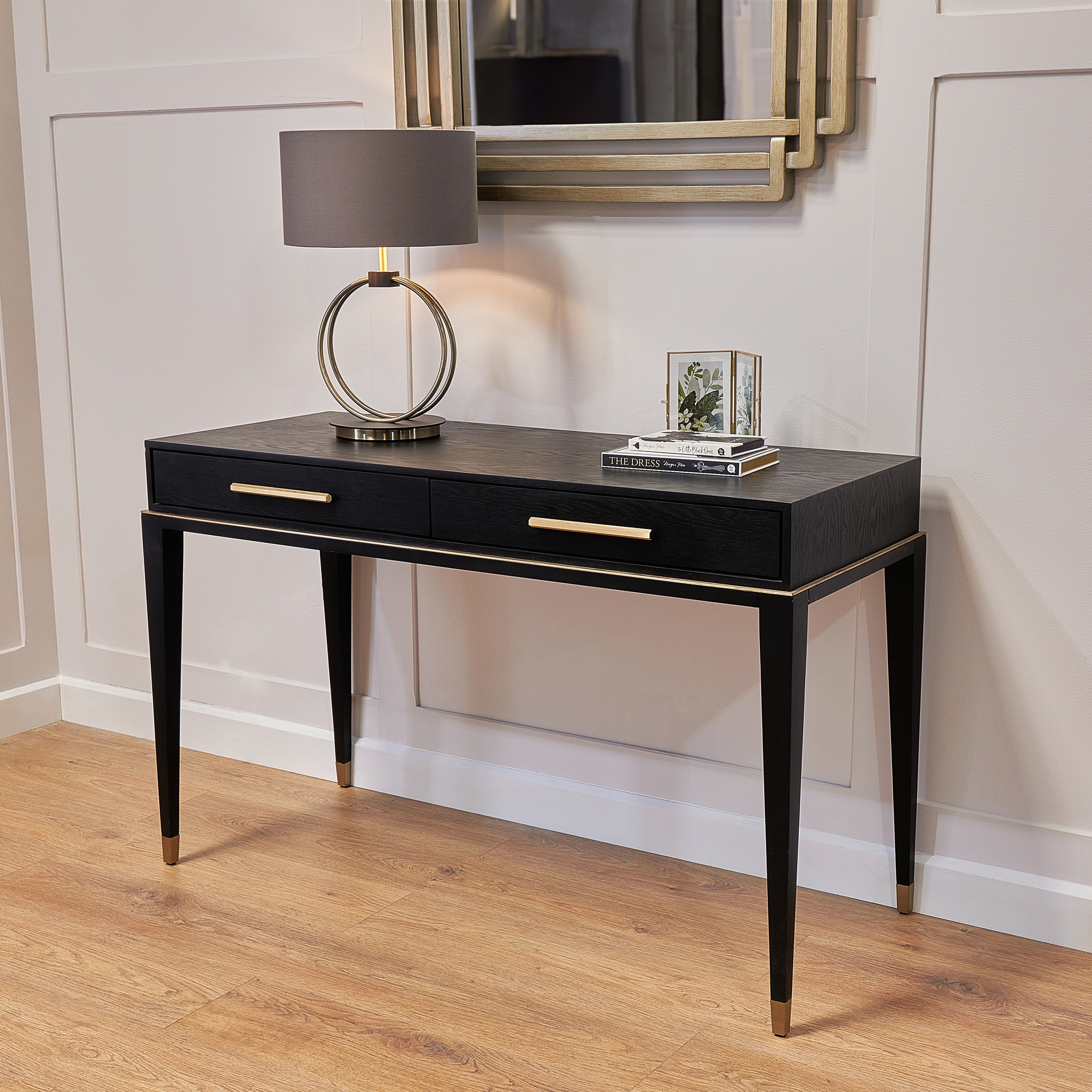 Evan Black 2 Drawer Dressing Table by RV Astley